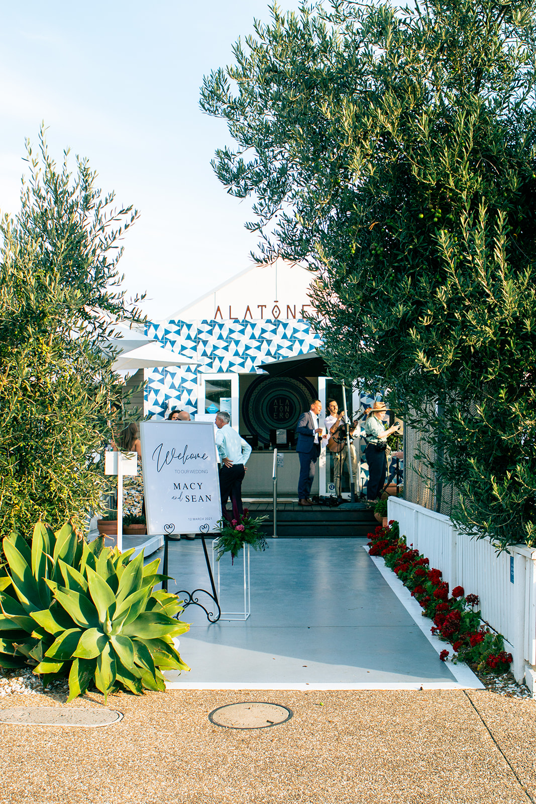 Modern boho wedding on the Mornington Peninsula. Dalywaters Garden Chapel ceremony, reception at Alatonera Restaurant. Photographed by Runaway Hearts. Macy & Sean.