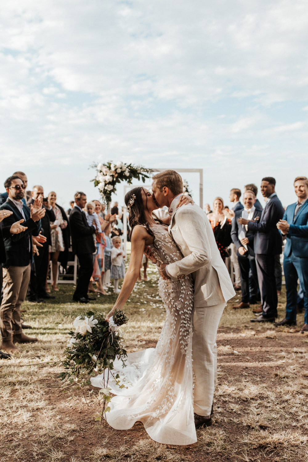 Bohemian winery wedding