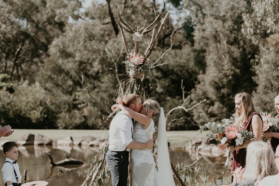 See Emma and Joel's real wedding here. Image by Catherine Meyer