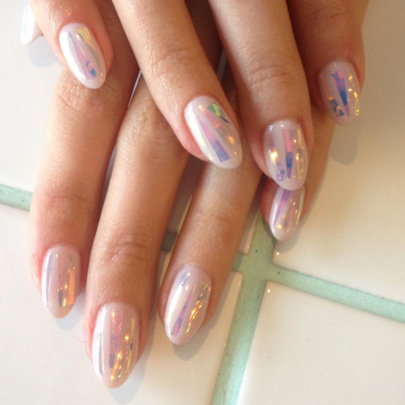 Nailed it: spectacular manicures for your big day Glass nails