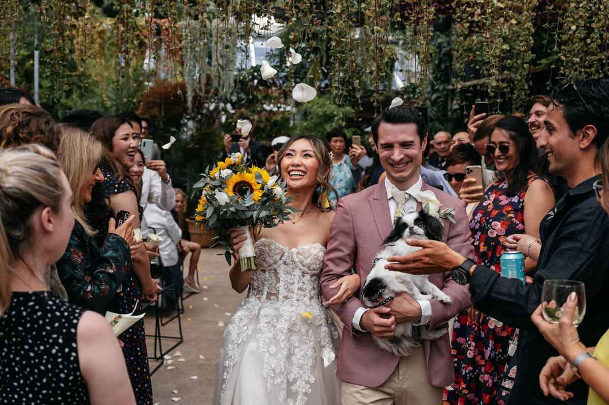 Inner city garden wedding at Glasshaus. Photos by Wren Steiner. Jessie + Tom