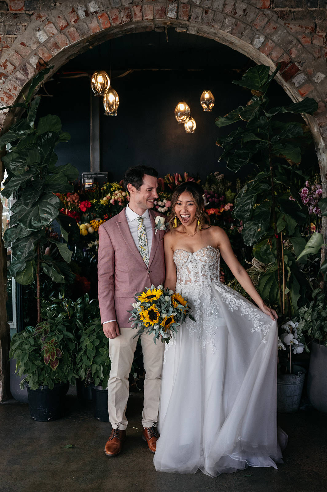 Inner city garden wedding at Glasshaus. Photos by Wren Steiner. Jessie + Tom