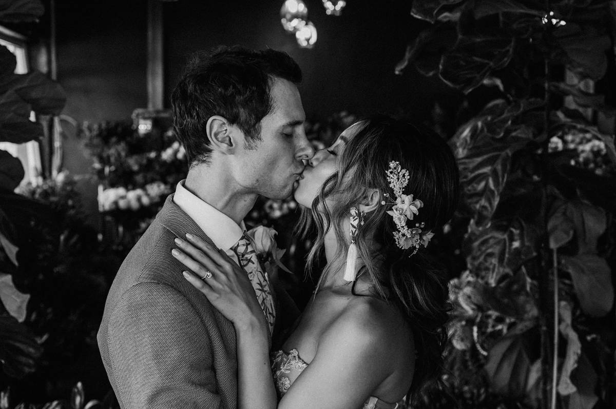 Inner city garden wedding at Glasshaus. Photos by Wren Steiner. Jessie + Tom