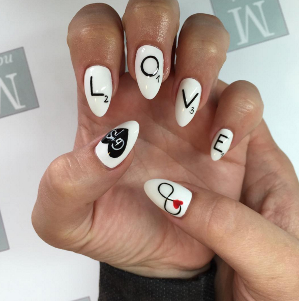 Nailed it: spectacular manicures for your big day LOVE Letter nails