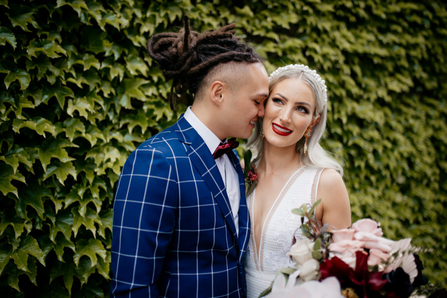 headband wedding hair