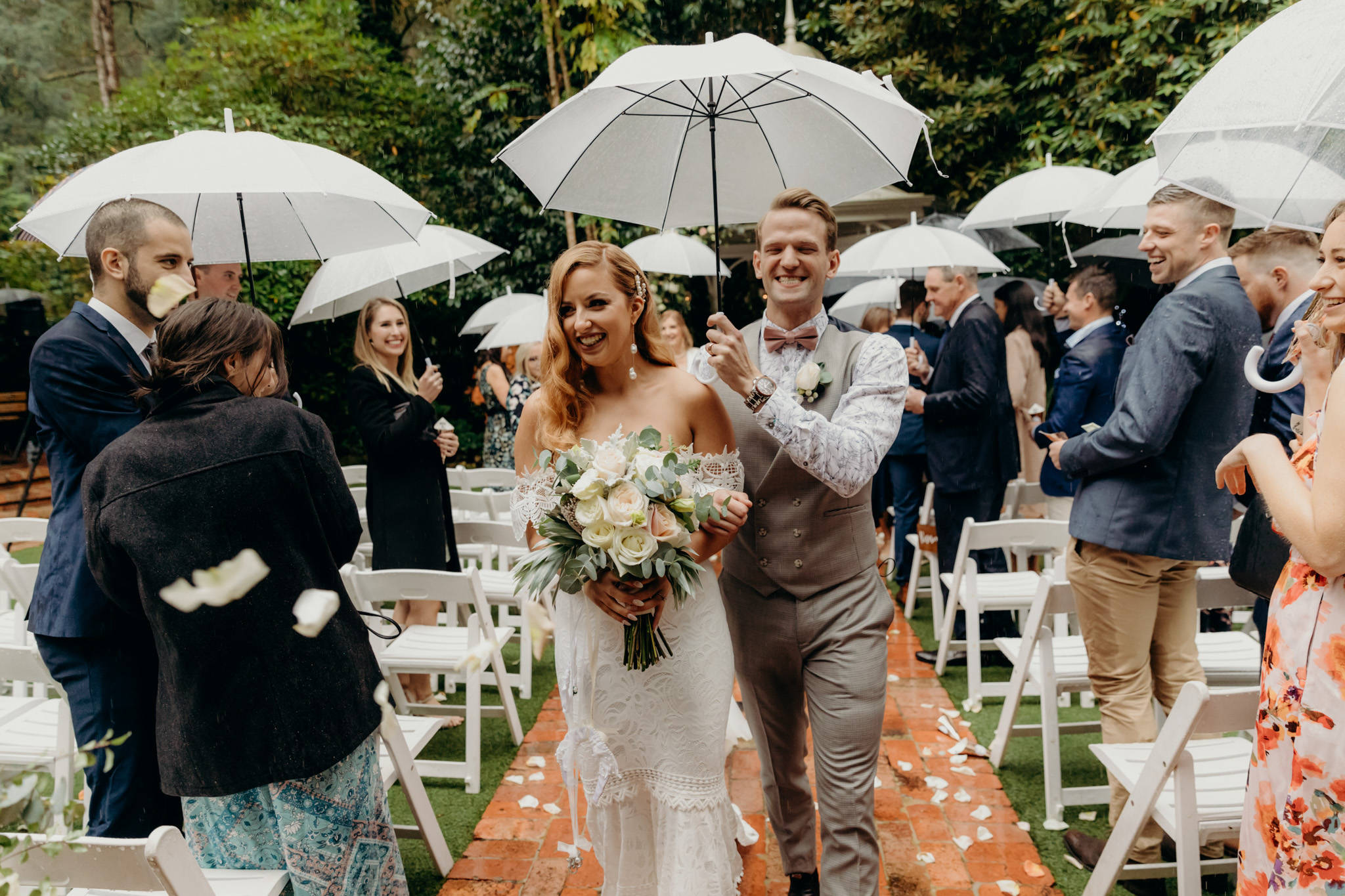 Lyrebird Falls Dandenong Ranges Wedding, classic and romantic, for Grace & Mike. Photos by T-One Image