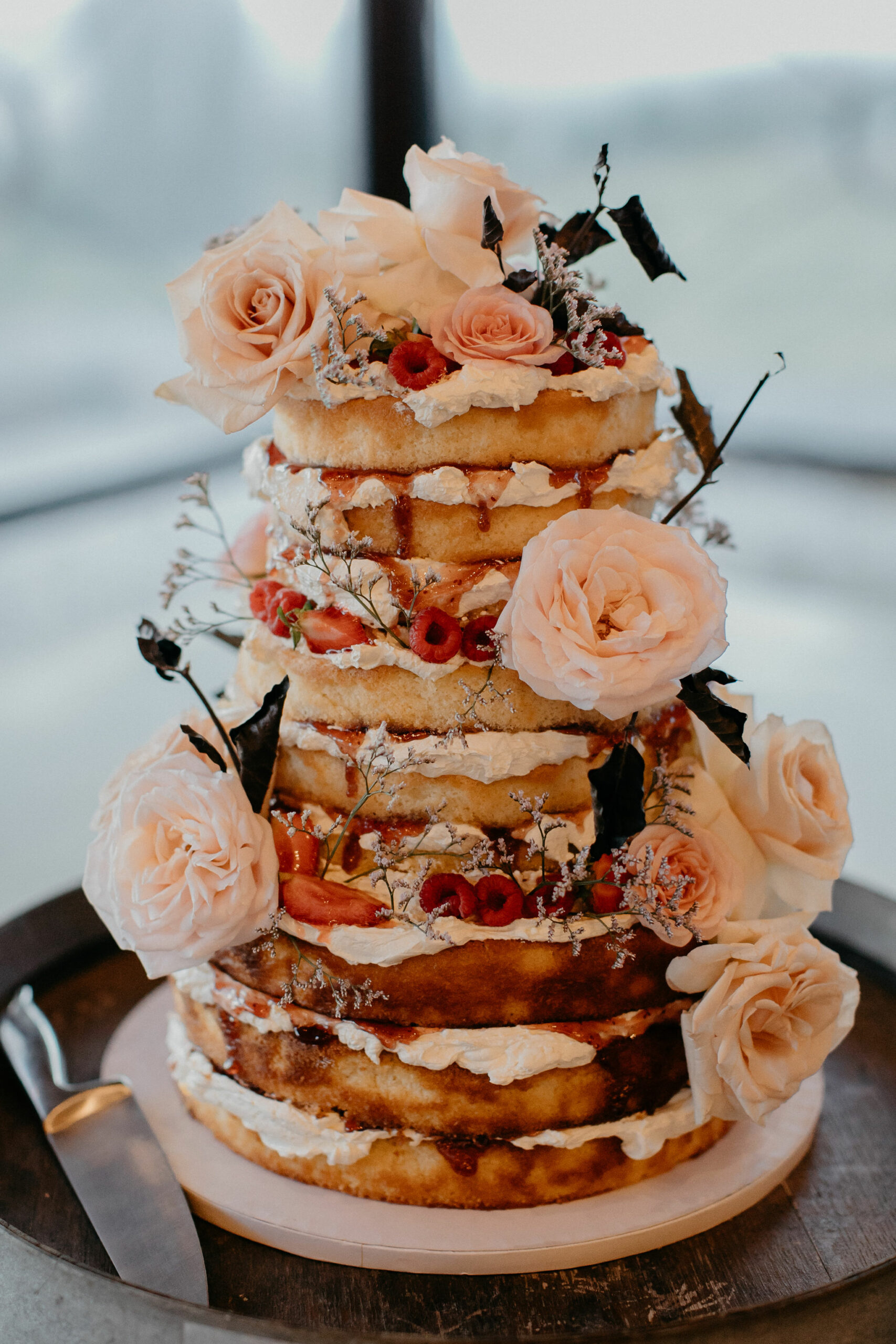 Stacy Brewer Rustic Wedding Cake