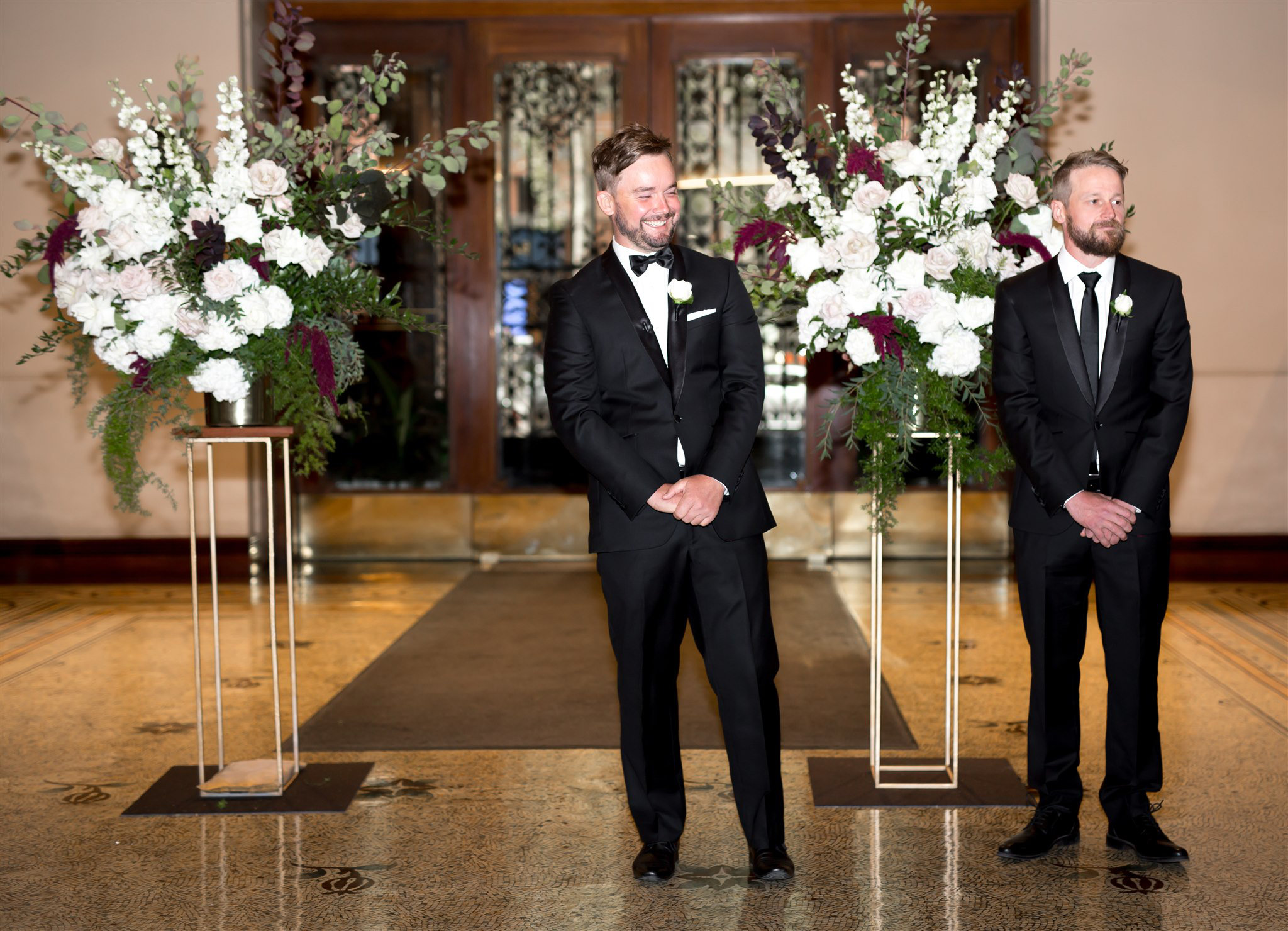 State Library Victoria wedding by Showtime Events. Photos by White Vine Photography. Darcy & Brayden