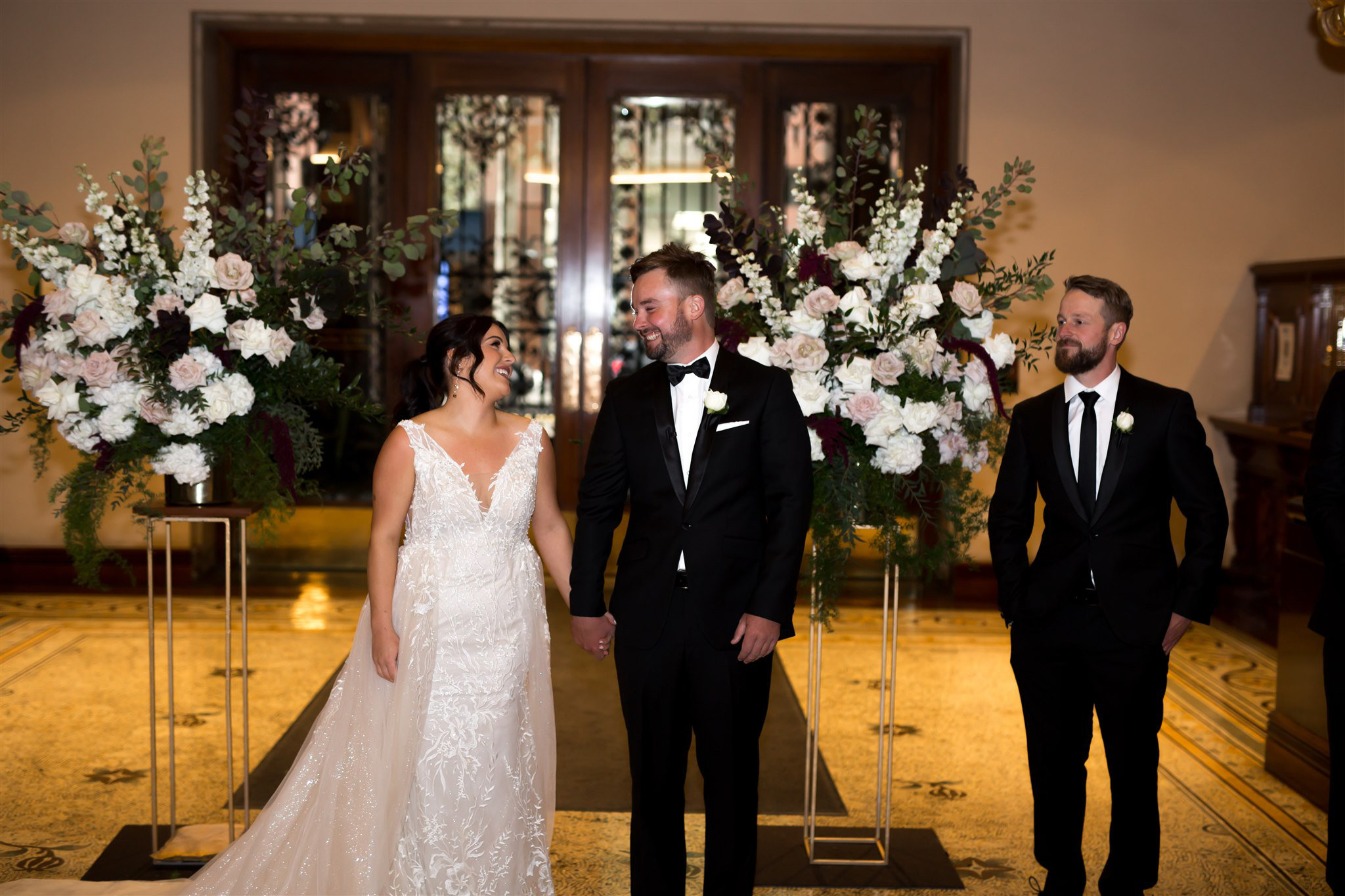 State Library Victoria wedding by Showtime Events. Photos by White Vine Photography. Darcy & Brayden