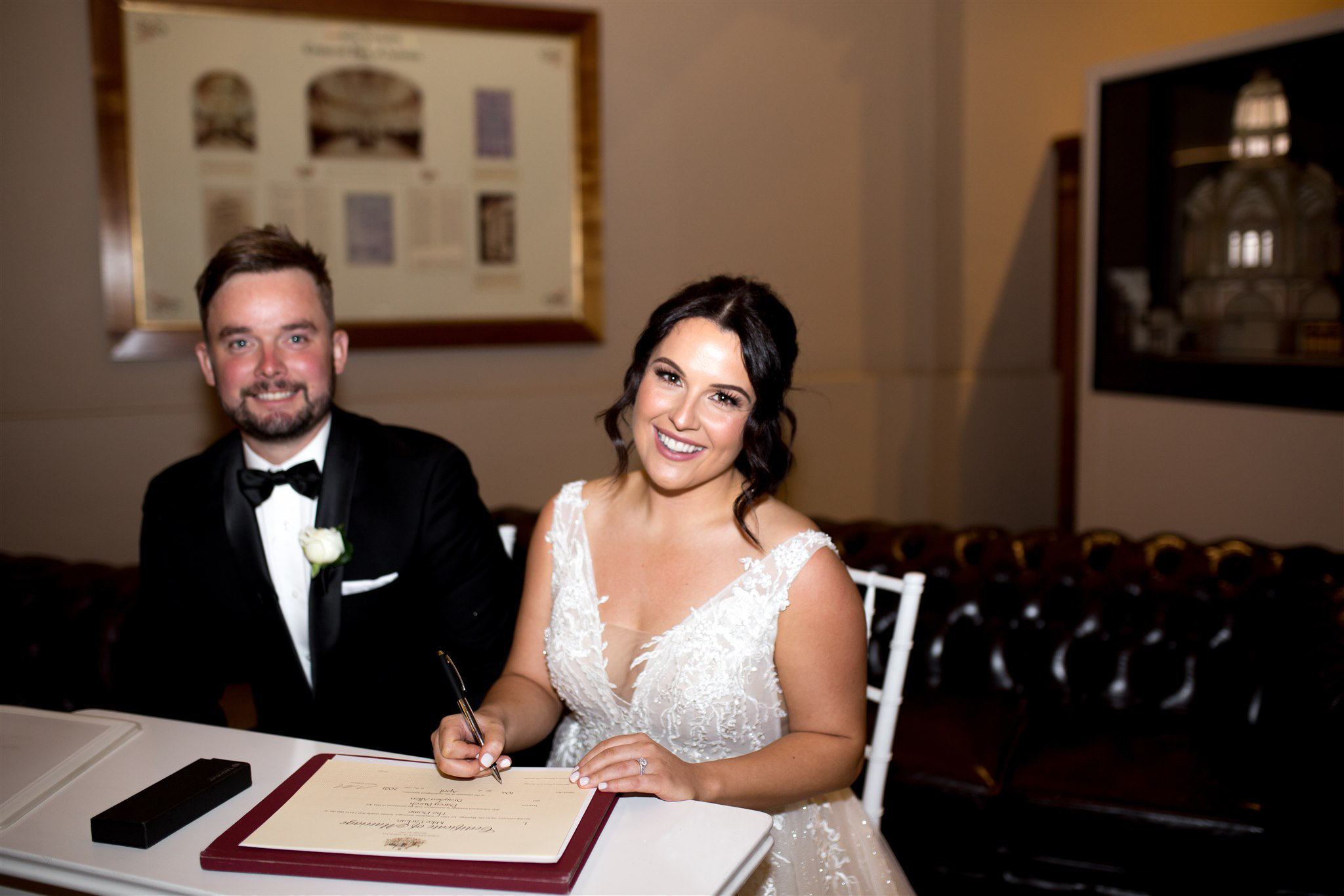 State Library Victoria wedding by Showtime Events. Photos by White Vine Photography. Darcy & Brayden