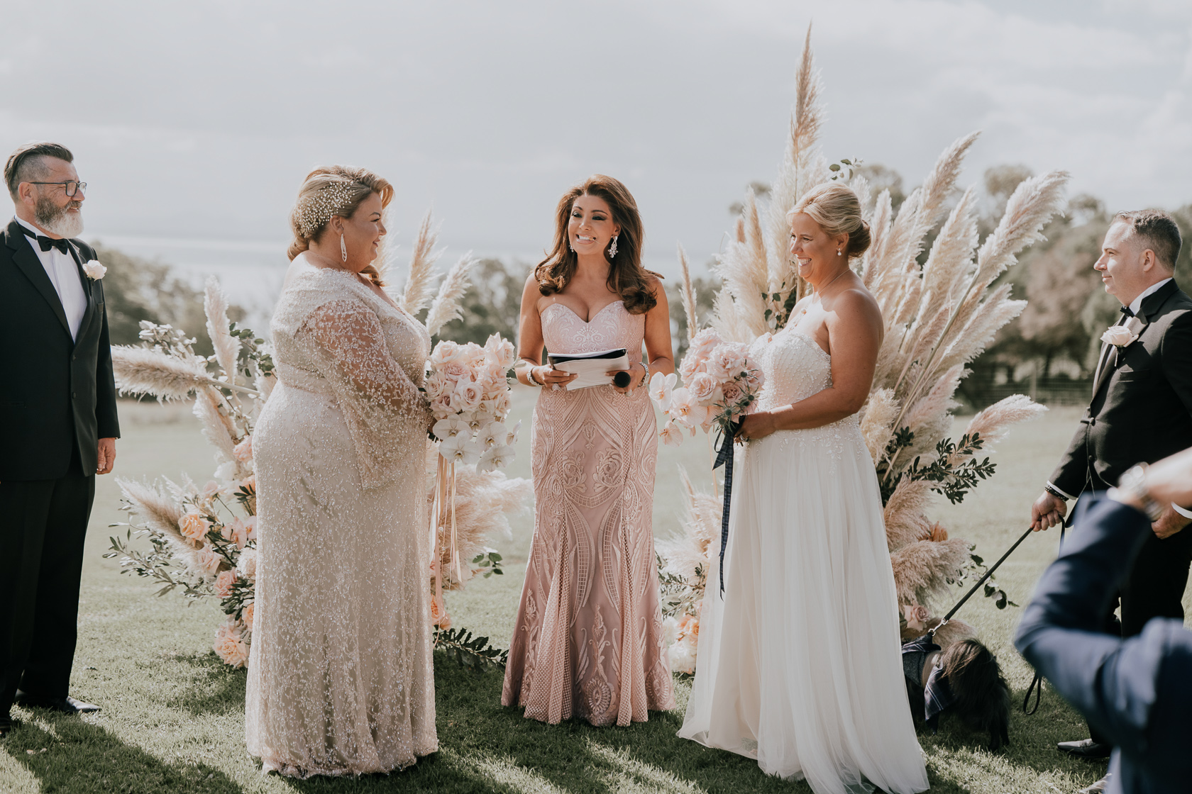 Luxury wedding at Terindah Estate, Bellarine Peninsula. Photos by Ashley K Weddings. Cathi & Jackie.