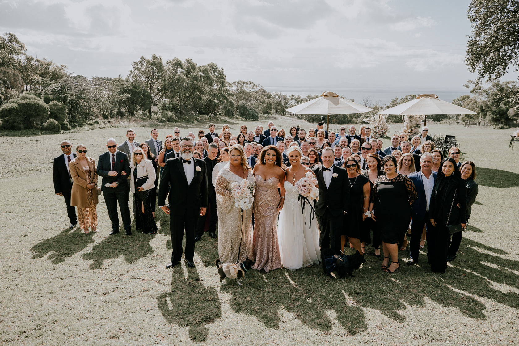 Luxury wedding at Terindah Estate, Bellarine Peninsula. Photos by Ashley K Weddings. Cathi & Jackie.