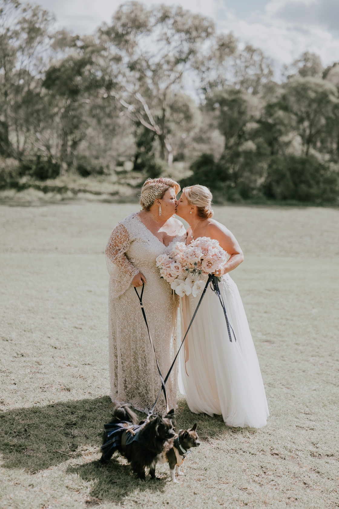 Luxury wedding at Terindah Estate, Bellarine Peninsula. Photos by Ashley K Weddings. Cathi & Jackie.