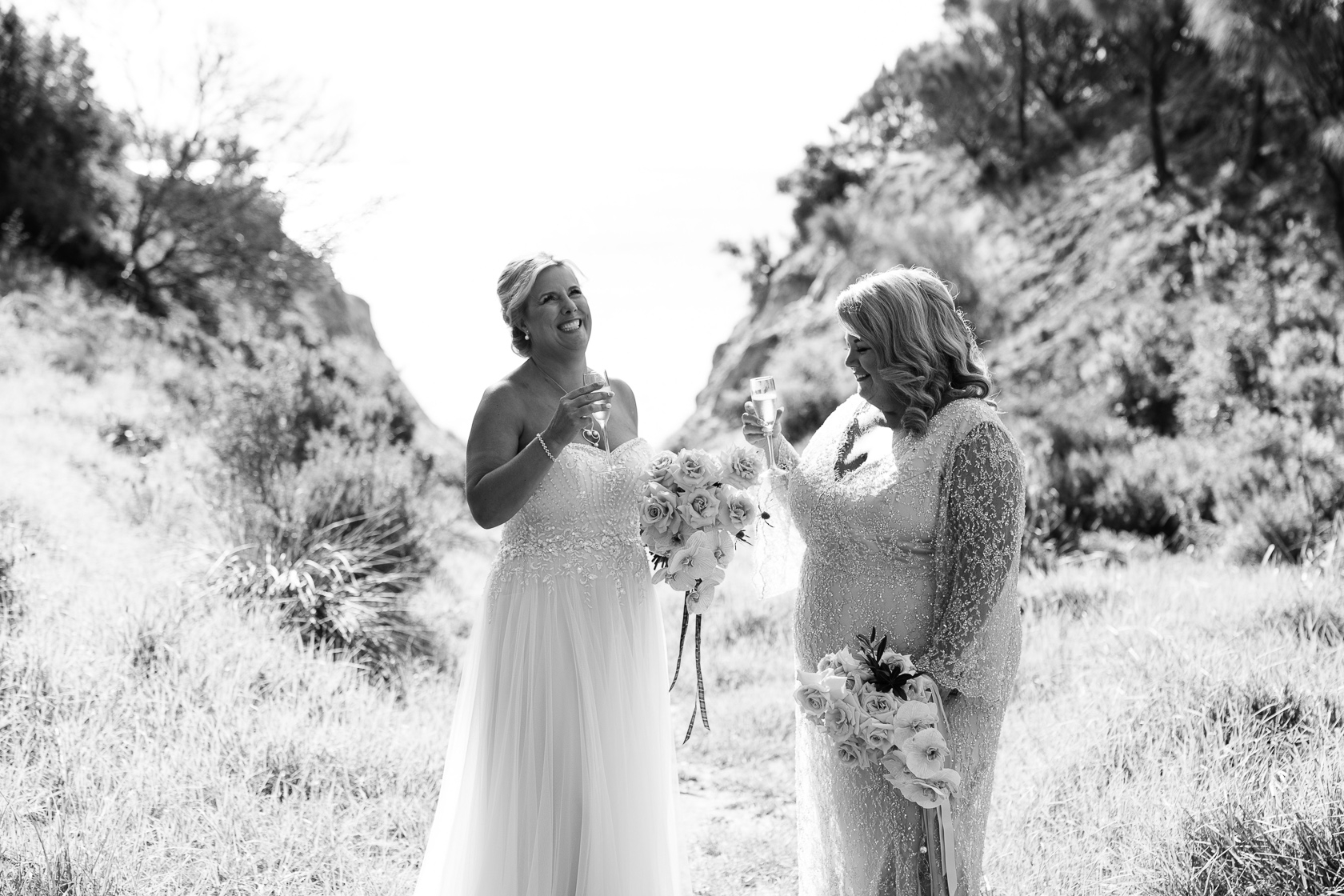 Luxury wedding at Terindah Estate, Bellarine Peninsula. Photos by Ashley K Weddings. Cathi & Jackie.