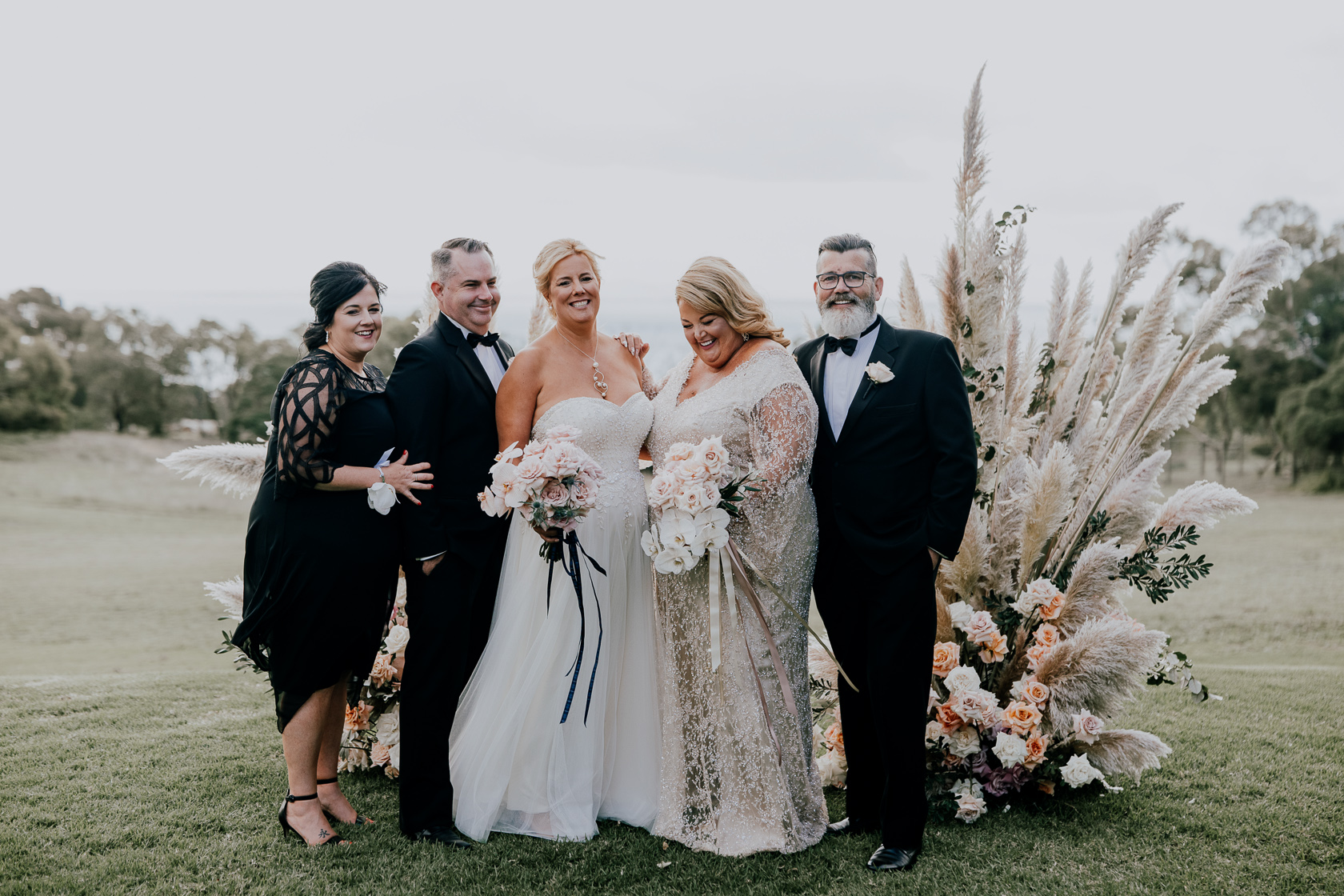 Luxury wedding at Terindah Estate, Bellarine Peninsula. Photos by Ashley K Weddings. Cathi & Jackie.