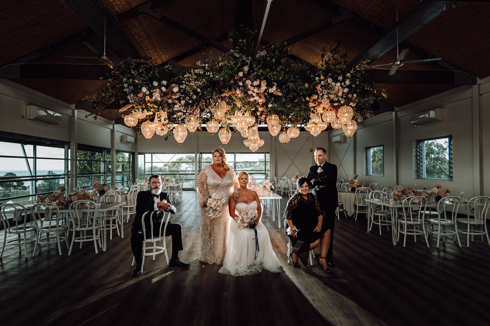 Luxury wedding at Terindah Estate, Bellarine Peninsula. Photos by Ashley K Weddings. Cathi & Jackie.