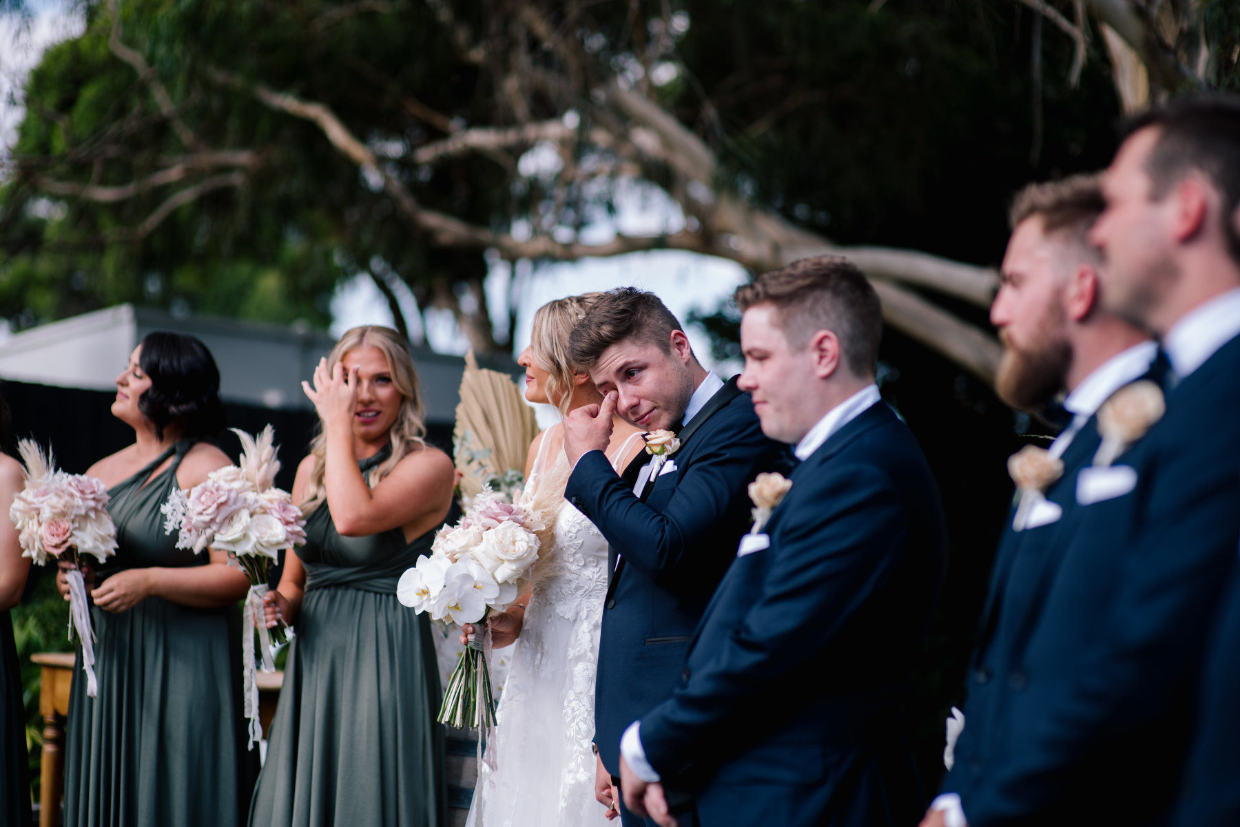 Romantic wedding at The Farm Yarra Valley, Warrandyte South. Photographed by Love & Other Photography.