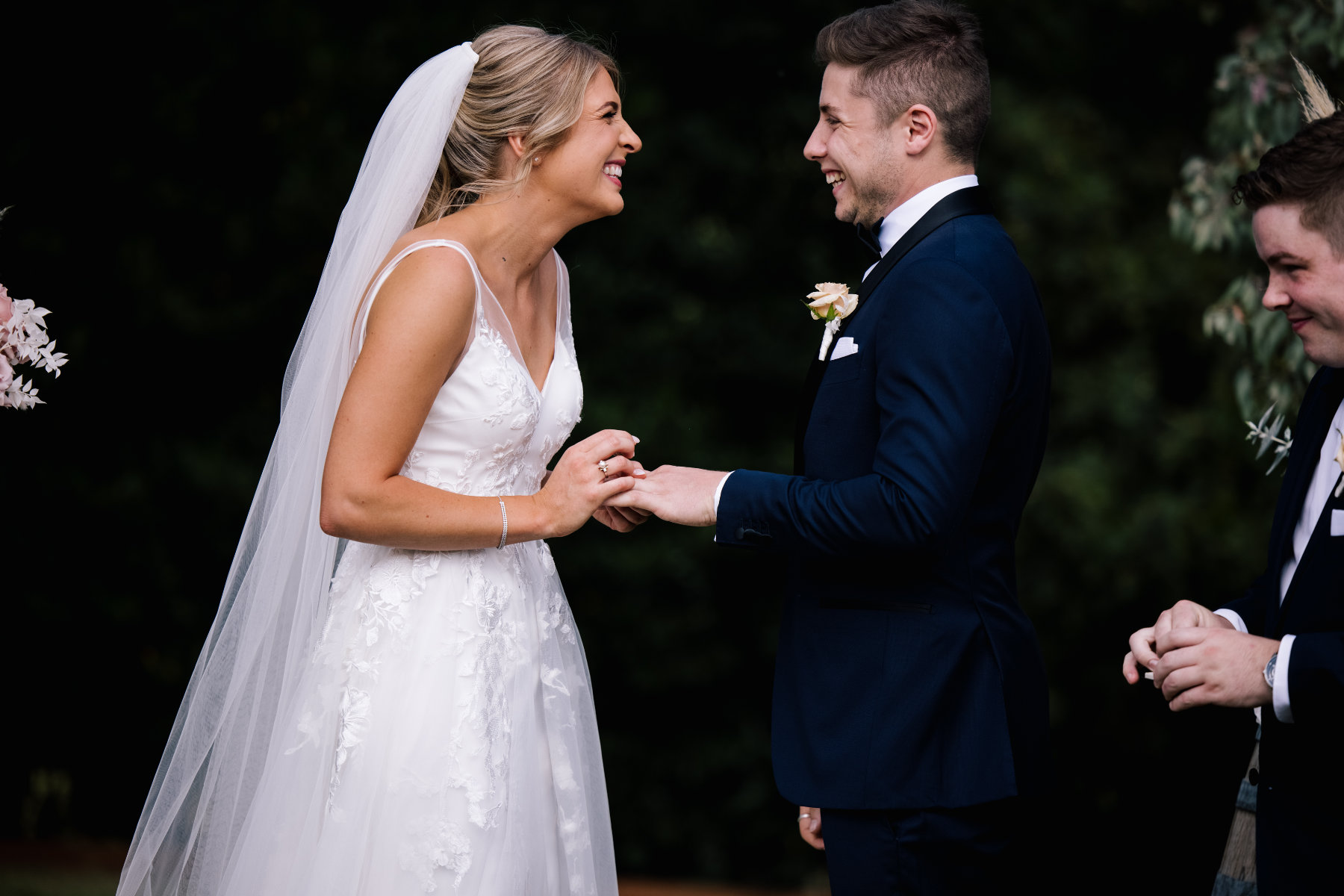 Romantic wedding at The Farm Yarra Valley, Warrandyte South. Photographed by Love & Other Photography.