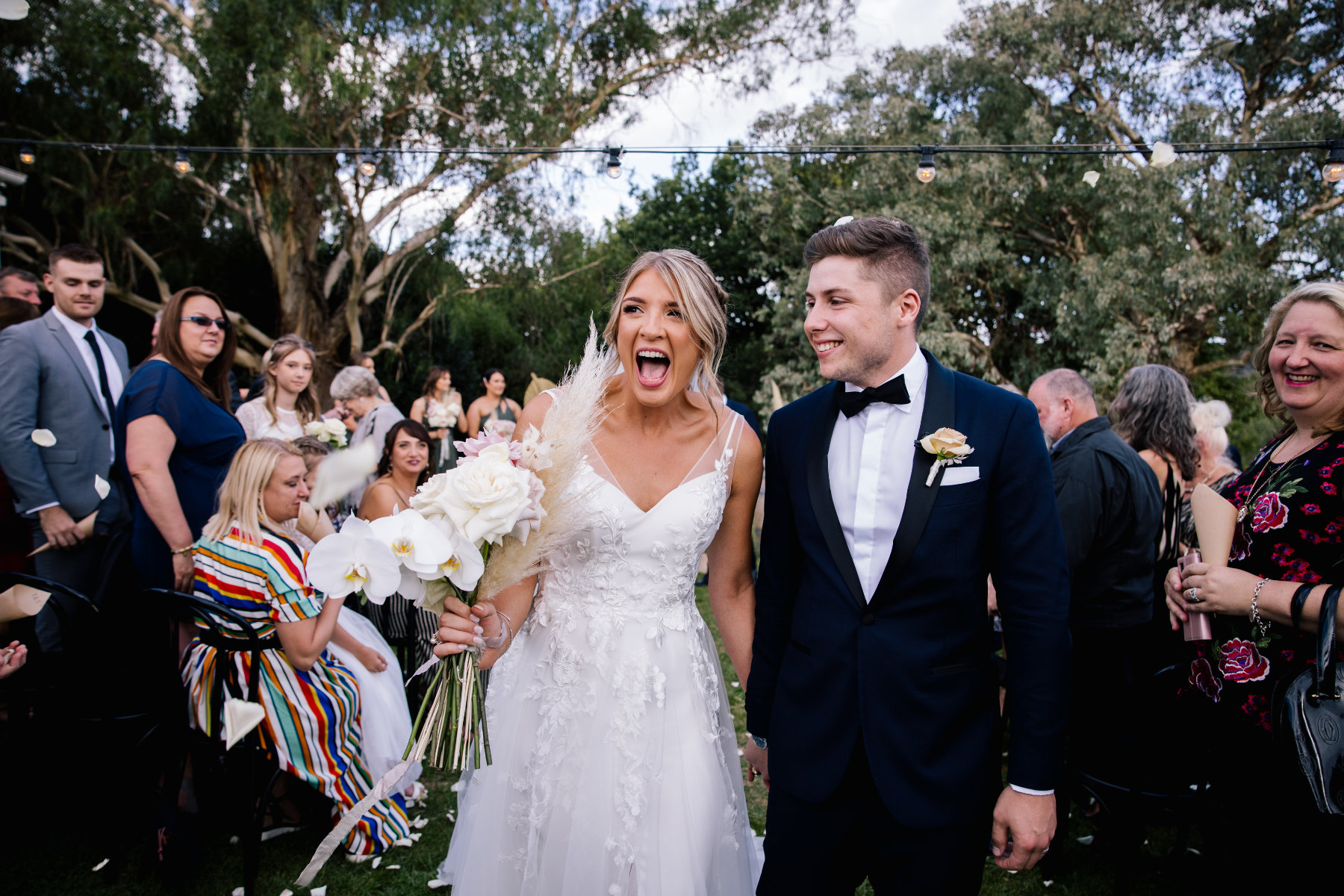 Romantic wedding at The Farm Yarra Valley, Warrandyte South. Photographed by Love & Other Photography.