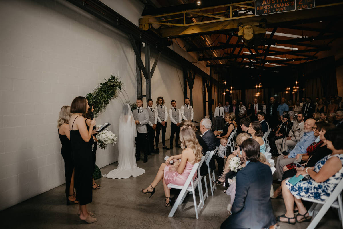 Twotonmax Industrial Wedding Melbourne Glass Slipper Photography Laura Joey 32