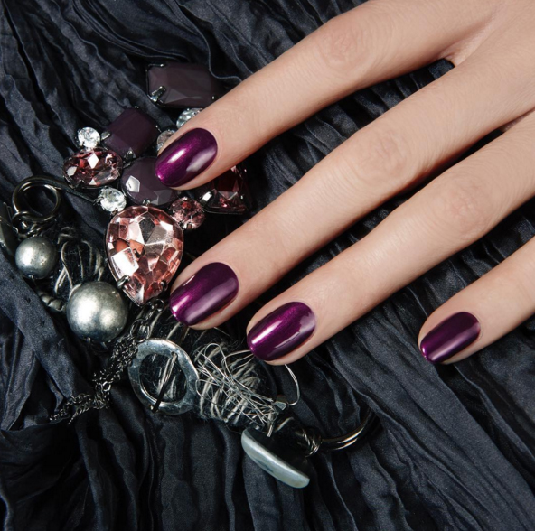 Nailed it: spectacular manicures for your big day purple nails