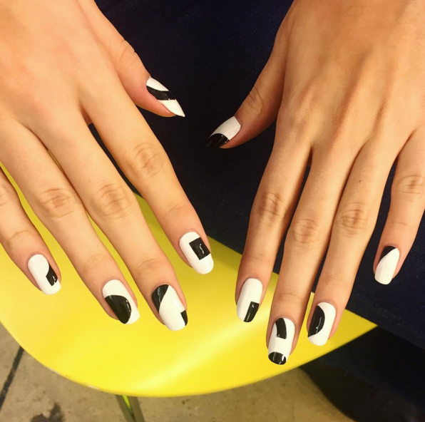 Nailed it: spectacular manicures for your big day black and white nails