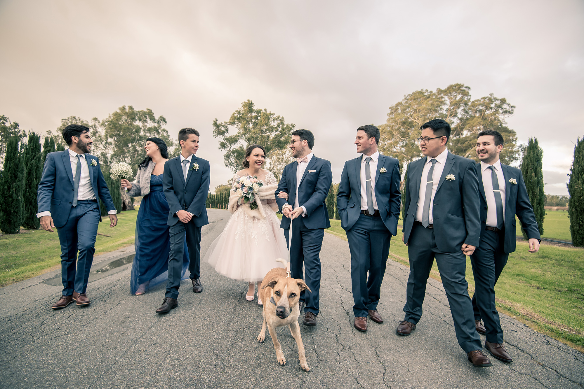 Bruna Travis Winter Vineyard Wedding Glenn Alderson Photography 029