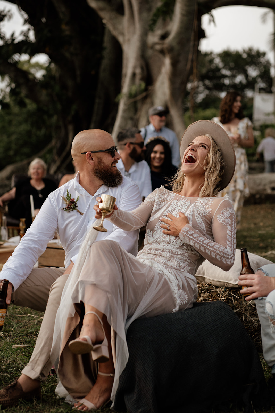 Speeches at Tooraloo Farmstay wedding, Sam Wyper Photography, Lauren and Andrew