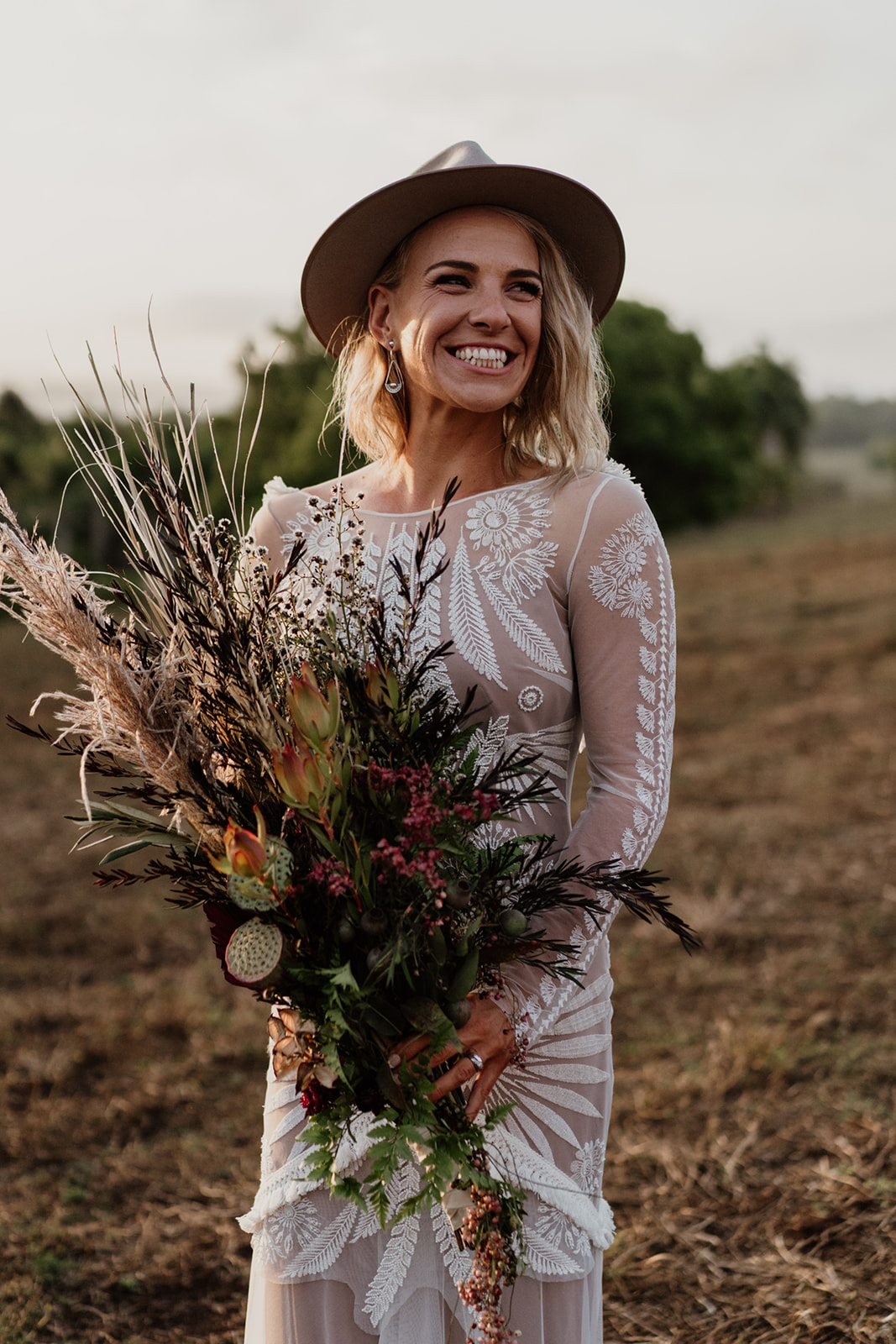 Bridal bouquet at Tooraloo Farmstay wedding, Sam Wyper Photography, Lauren and Andrew