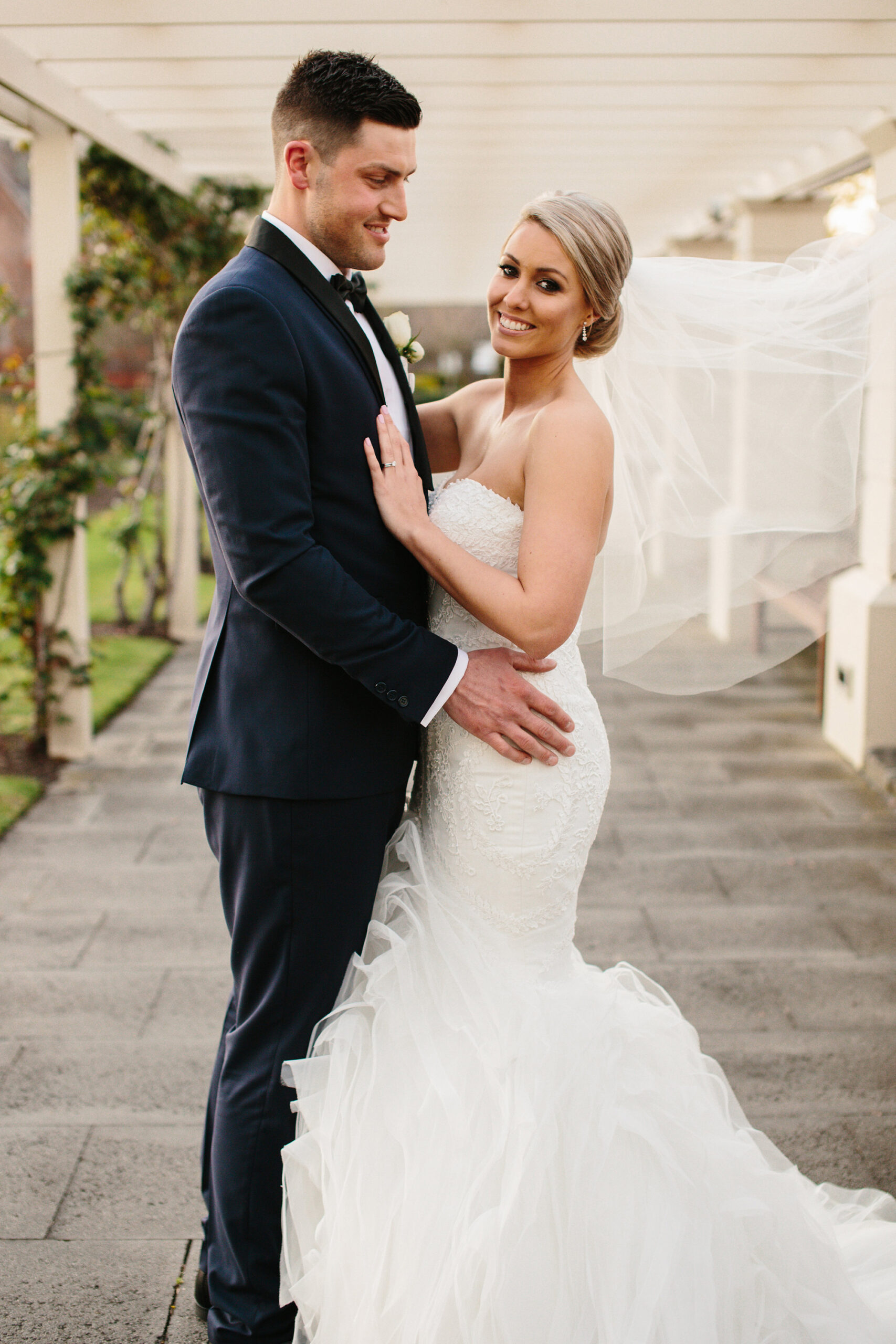 Cara and Nathan's epic high-five before classic wedding | Easy Weddings