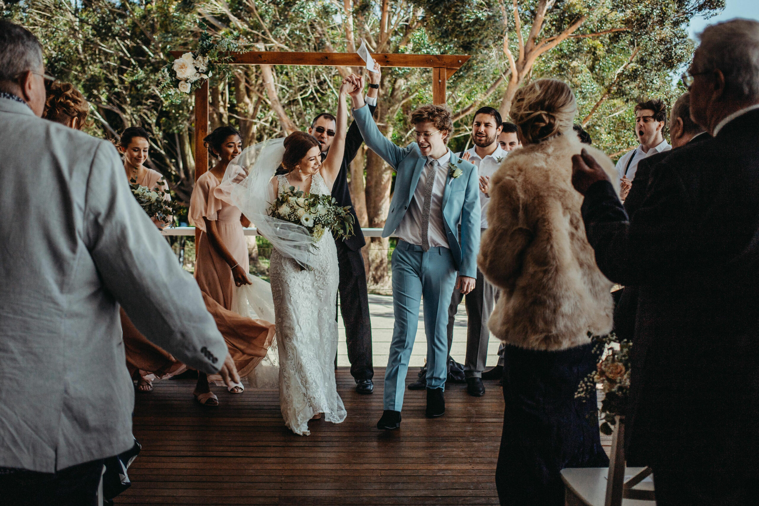 Highschool sweethearts Kezzia and Jacob marry at rustic bohemian ...