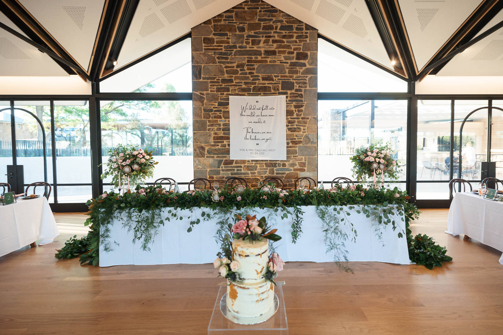 Luxury Barossa Valley wedding for Firlie and Raegan at The Kingsford Barossa. Photos by James Field Photography.