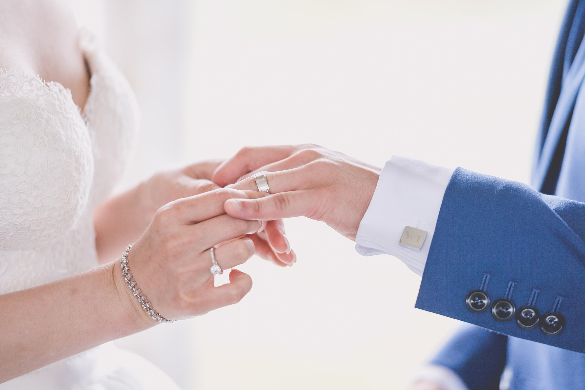 Lina and William's classic elegant wedding on wettest day for 25 years