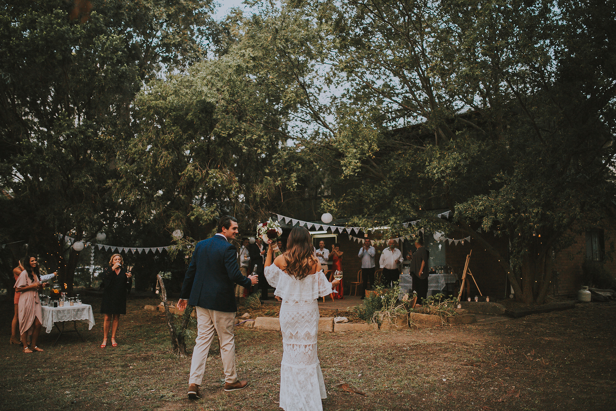 Calm after the storm: Natasha and Alex's rustic garden wedding | Easy ...