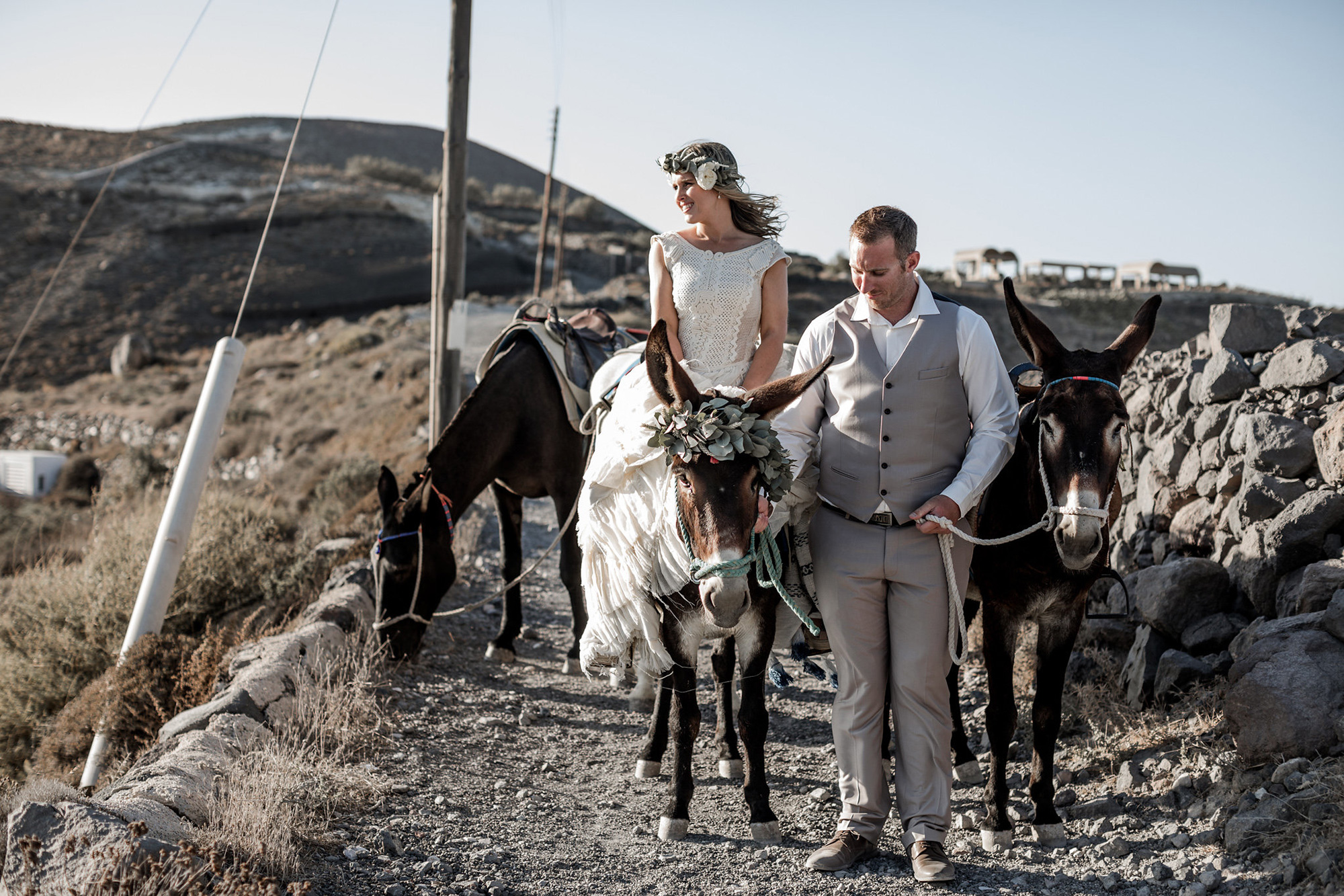 Nicole Michael Santorini Elopement Lilly Red 032