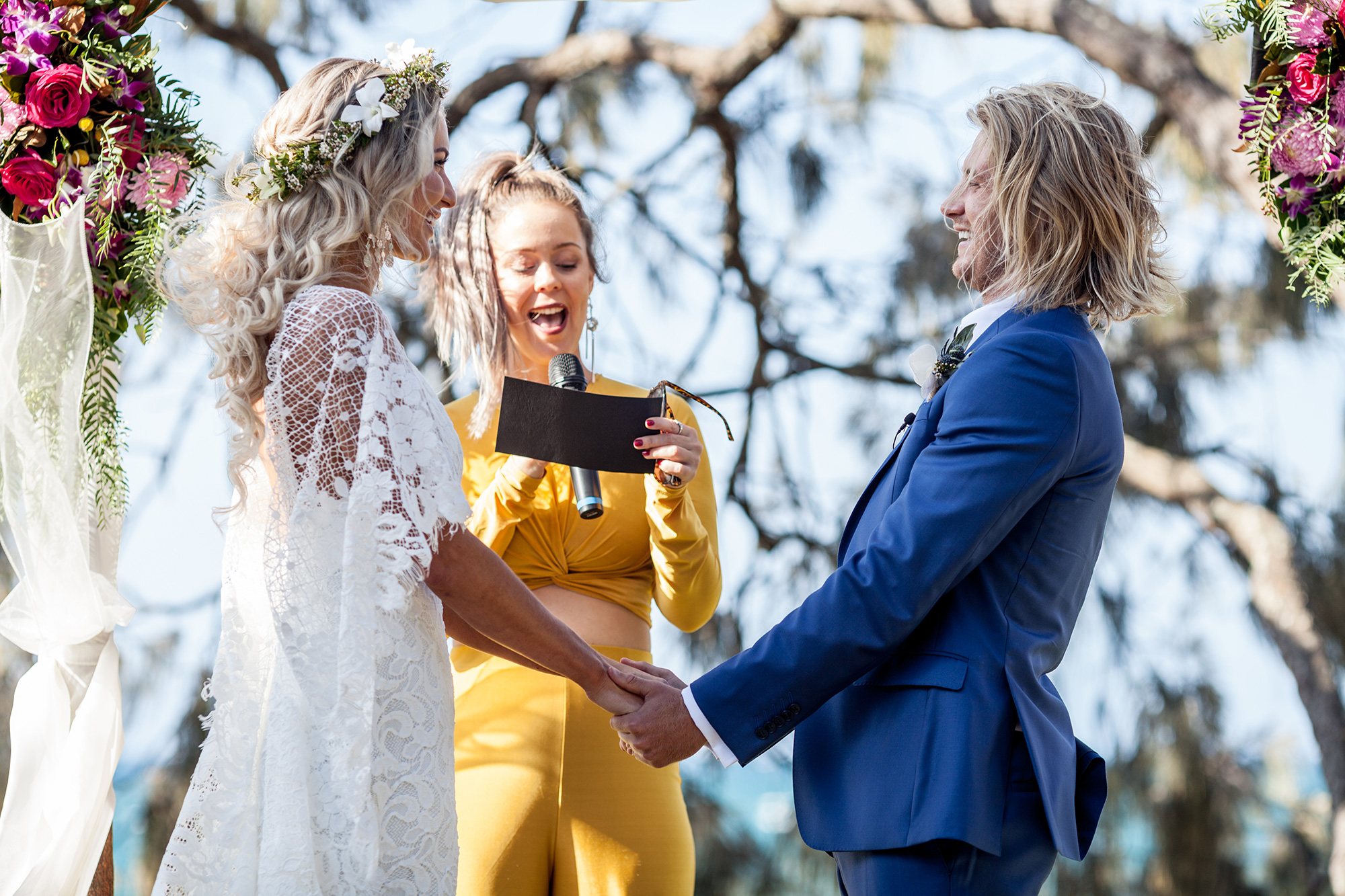 Rebecca Michael Beach Boho Wedding Studio SW19 018