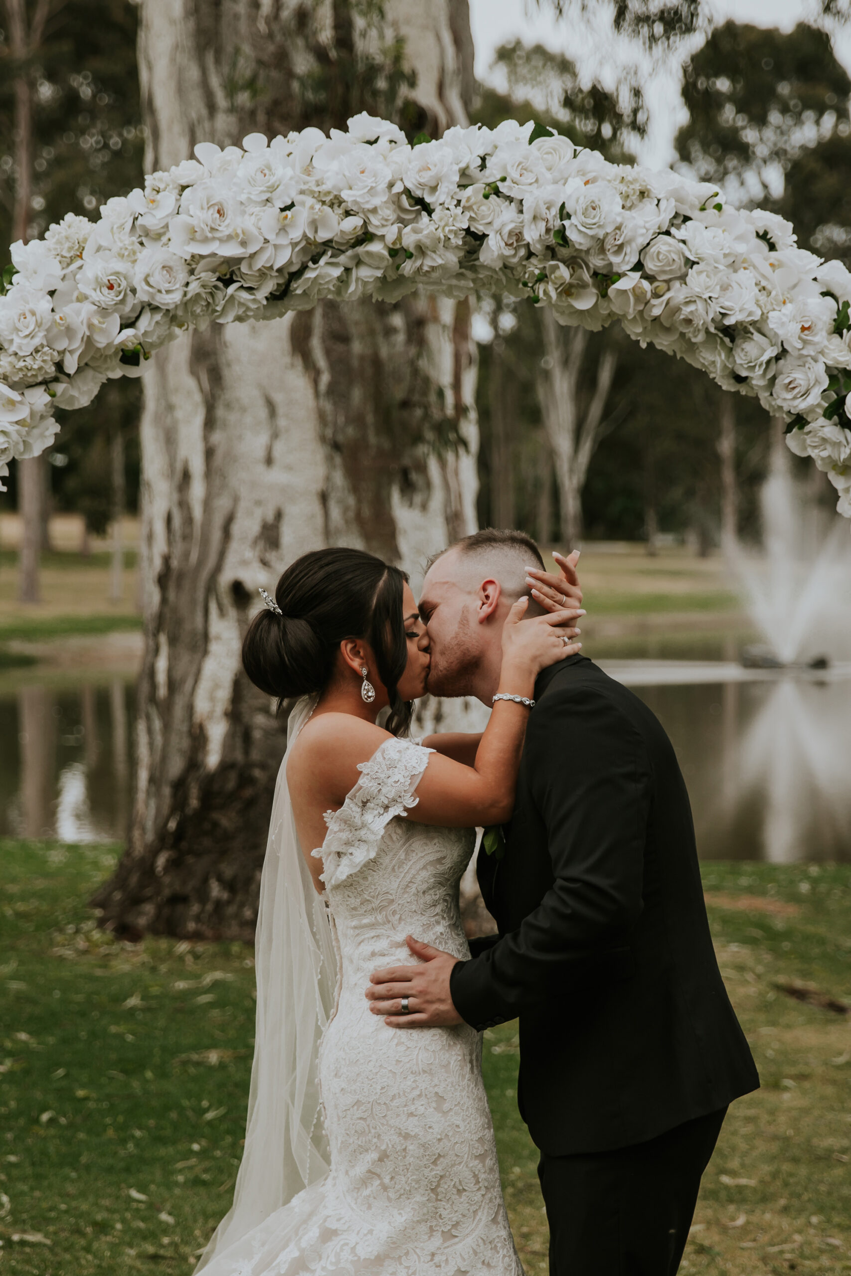 High school sweethearts Renee and Hayden celebrate elegant classic ...