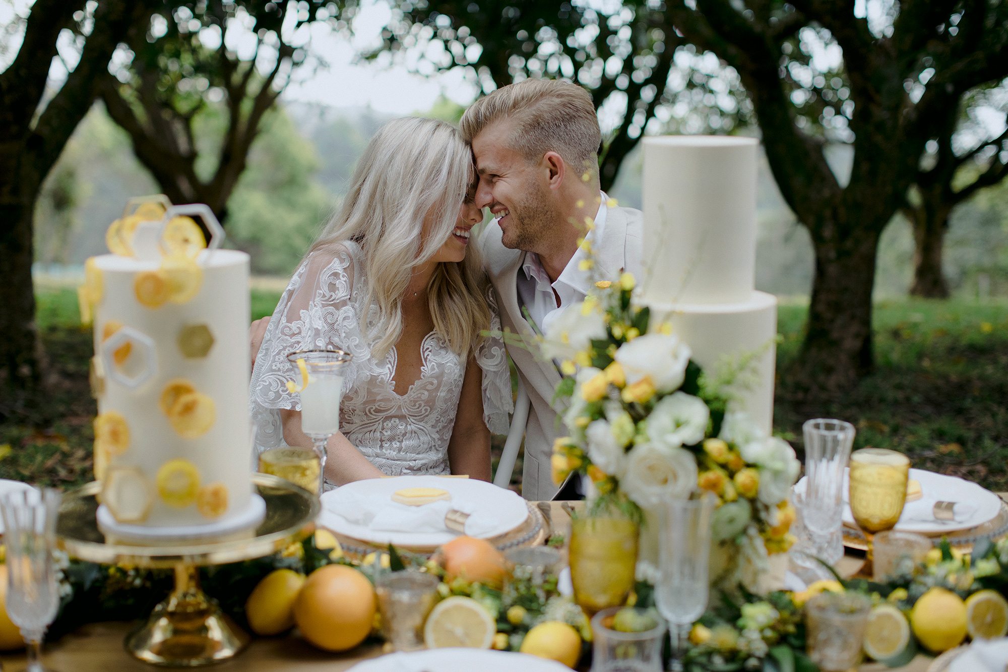 Summer Wedding Inspiration Milk Honey Cake Creative Heart Colour 025