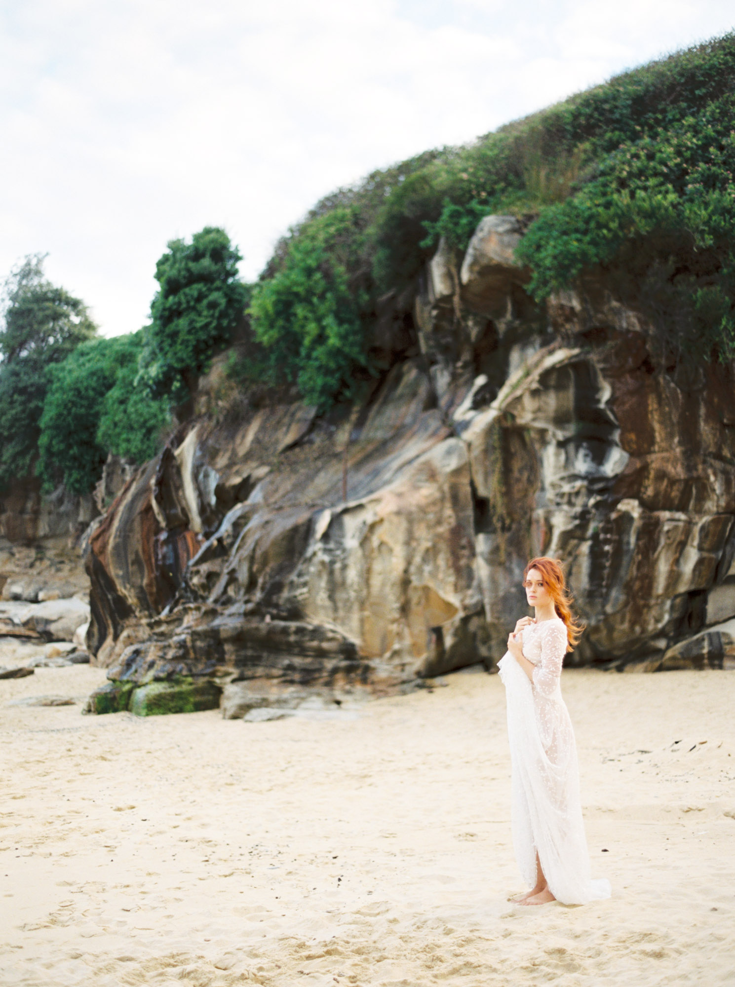 Bridal photoshoot by Central Coast NSW wedding photographer Sheri McMahon, hair and makeup by Niki Simpson, bridal gown by Jennifer Gifford Design, styling by Sandra Chau Design