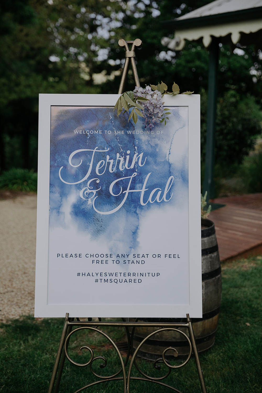 Terrin Hal Elegant Garden Wedding Rick Liston Giant Invitations SBS 029