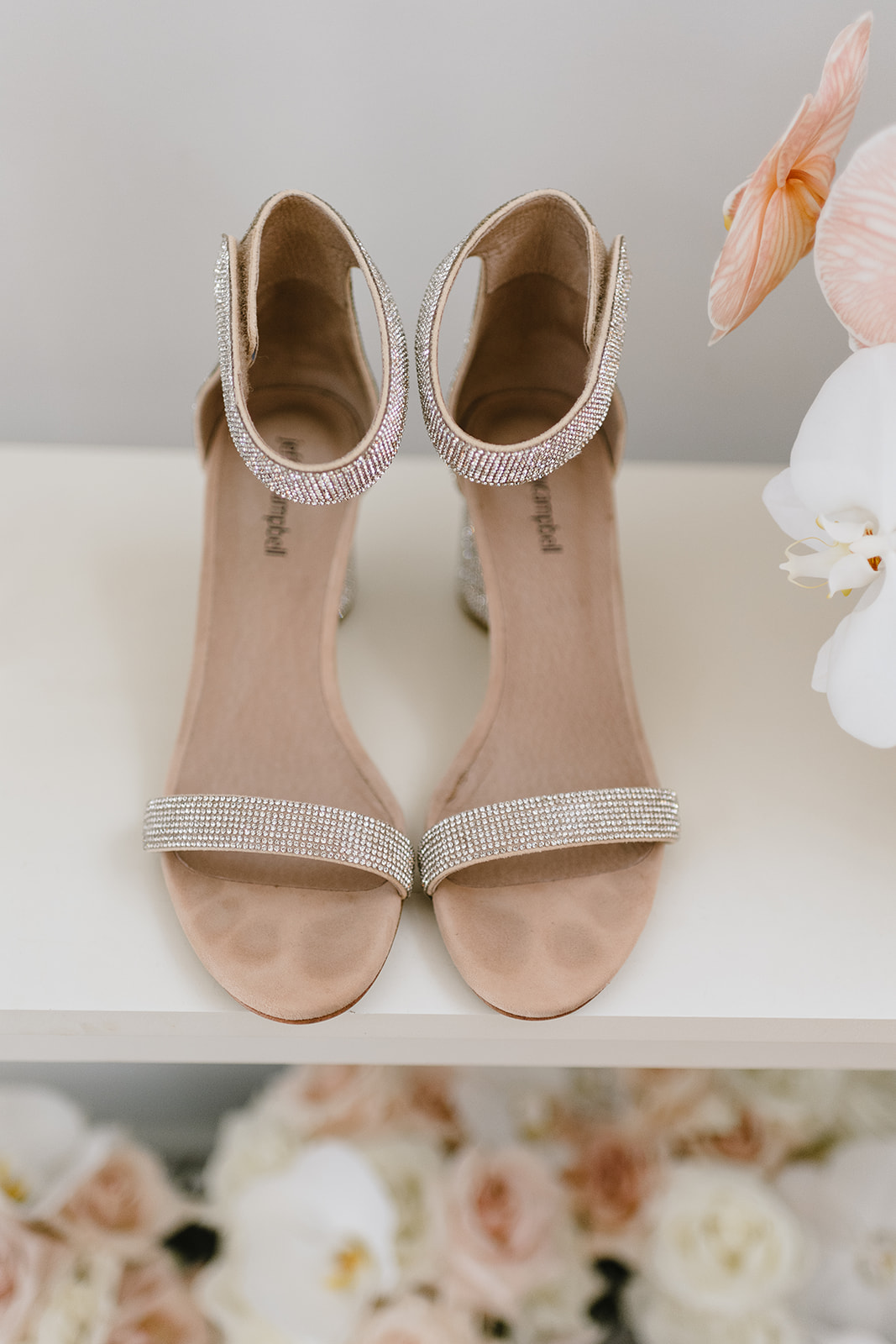 Bridal shoes at The Terrace Royal Botantic Gardens Melbourne wedding