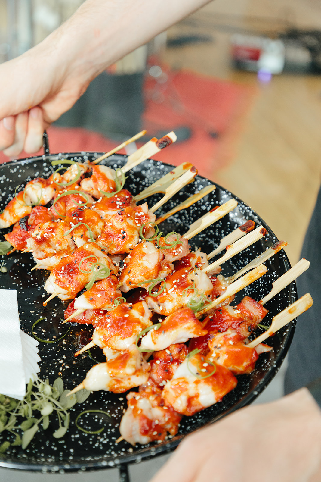 Canapes at The Terrace Royal Botantic Gardens Melbourne Wedding, Wild Romantic Photography, Chiara & Dane