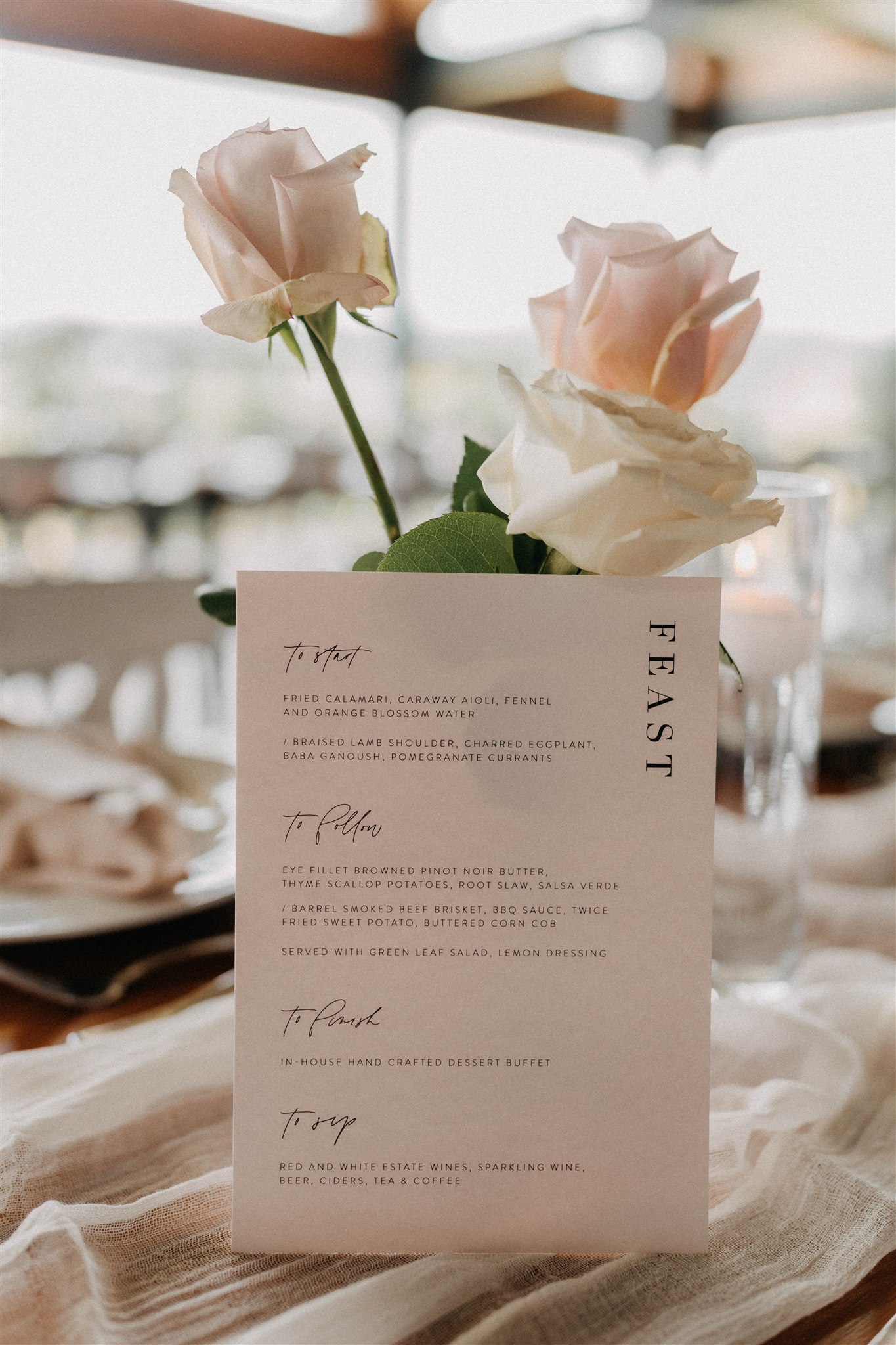 Modern romantic wedding at Yarra Ranges Estate, Victoria. Photo by Single Soul. Lauren and Damir.