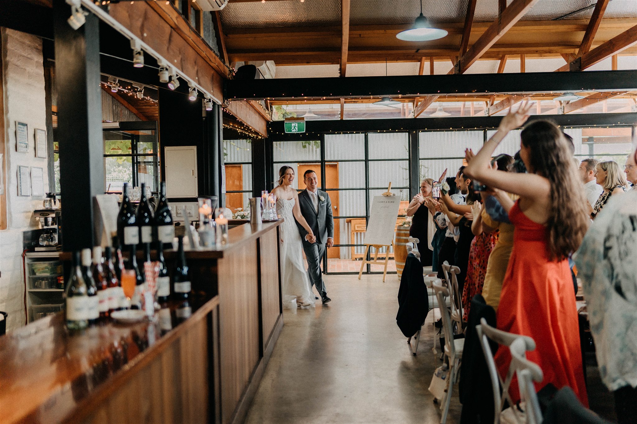 Modern romantic wedding at Yarra Ranges Estate, Victoria. Photo by Single Soul. Lauren and Damir.