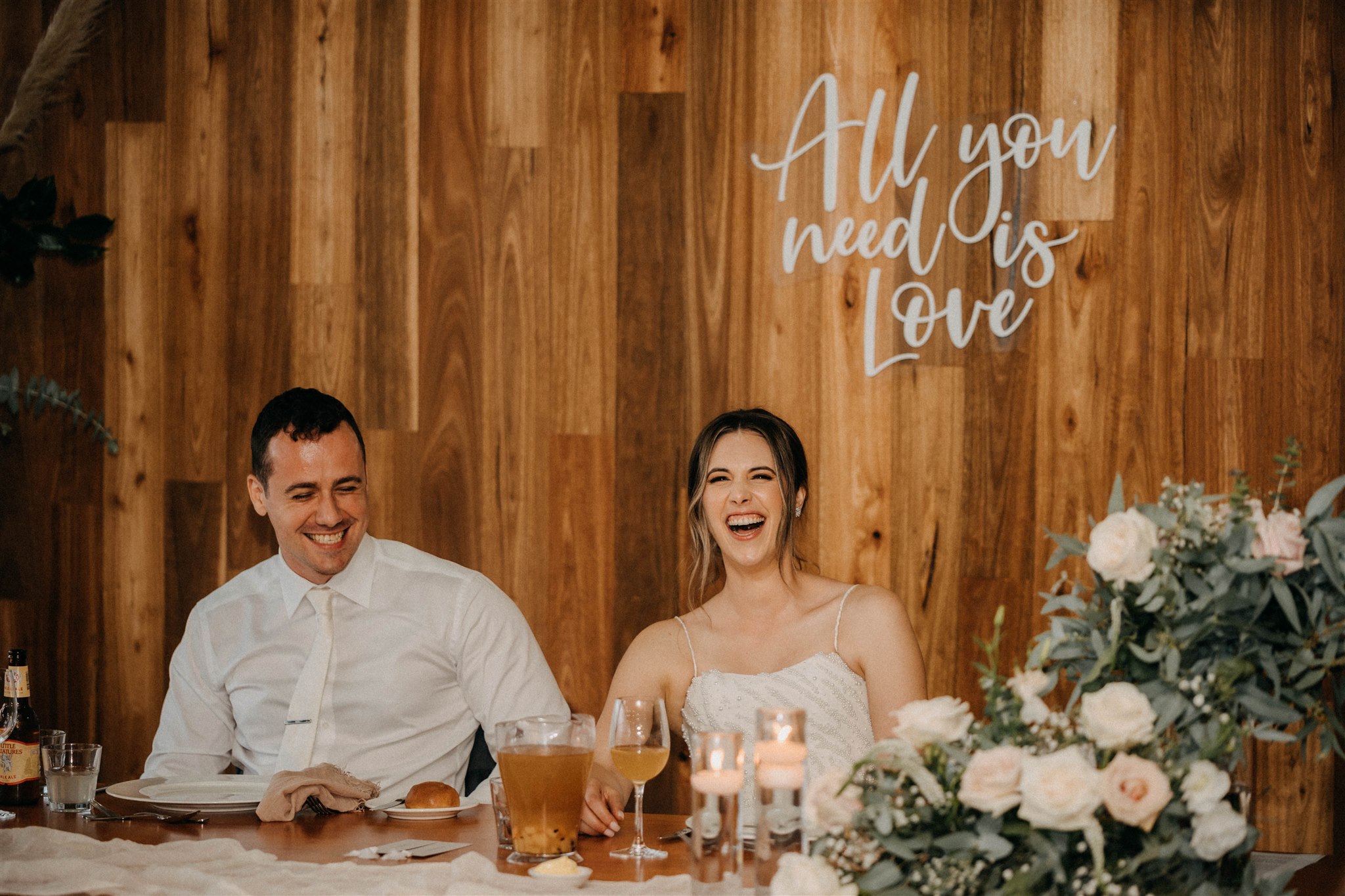 Modern romantic wedding at Yarra Ranges Estate, Victoria. Photo by Single Soul. Lauren and Damir.