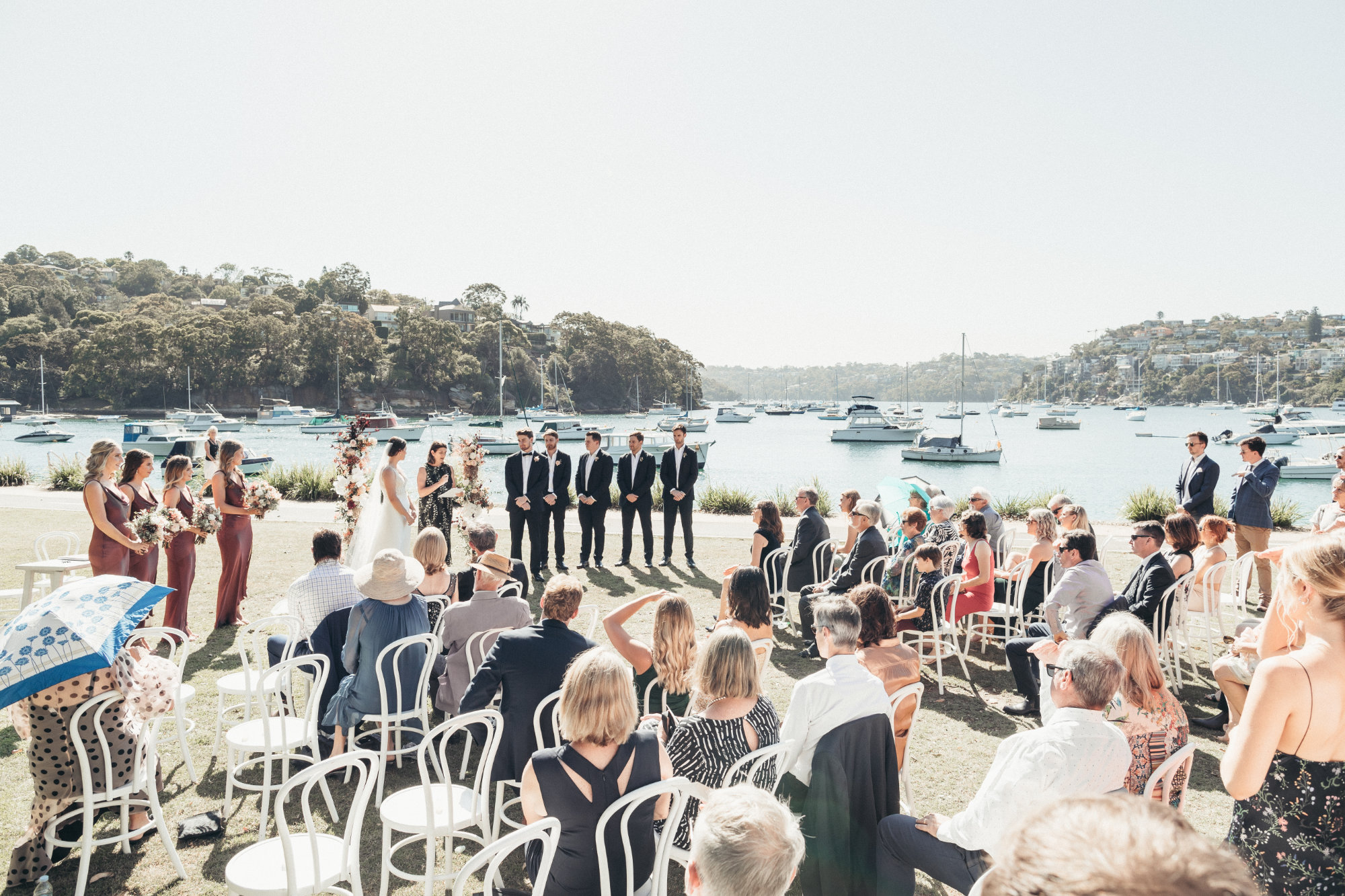 Wedding at Zest Waterfront Venues The Spit, Sydney. Photo by Sam Venn Photography. Georgie & Mitch.