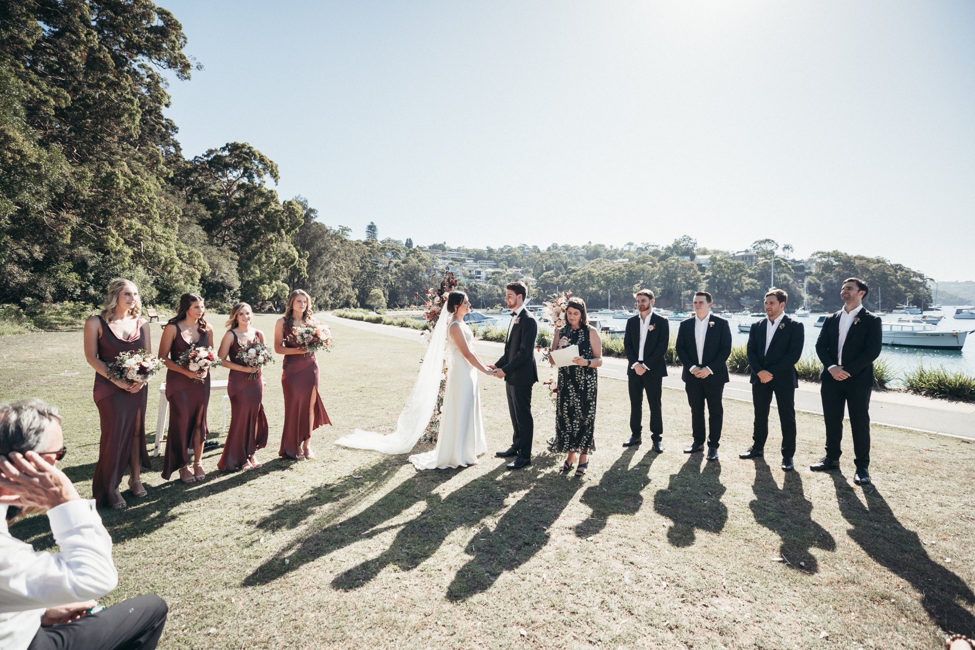 Wedding at Zest Waterfront Venues The Spit, Sydney. Photo by Sam Venn Photography. Georgie & Mitch.