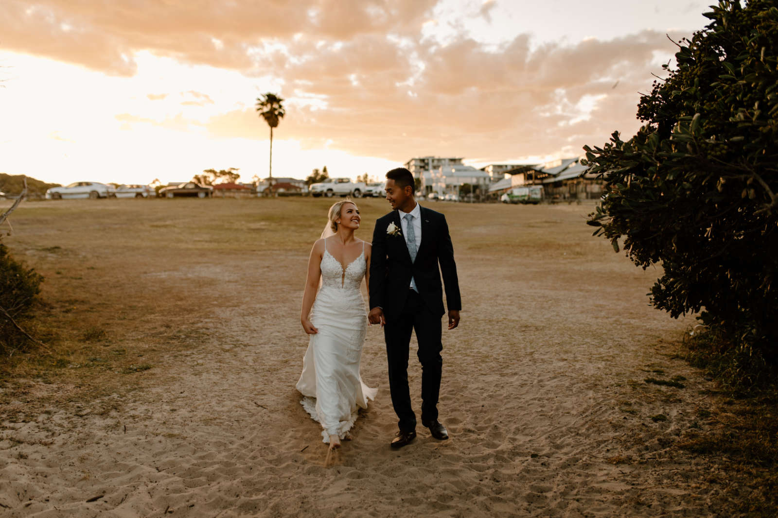 Luxe coastal wedding for Maddi and Dan at Caves Coastal Bar & Bungalows near Newcastle, NSW. Images by Tatiana Rose Photography.