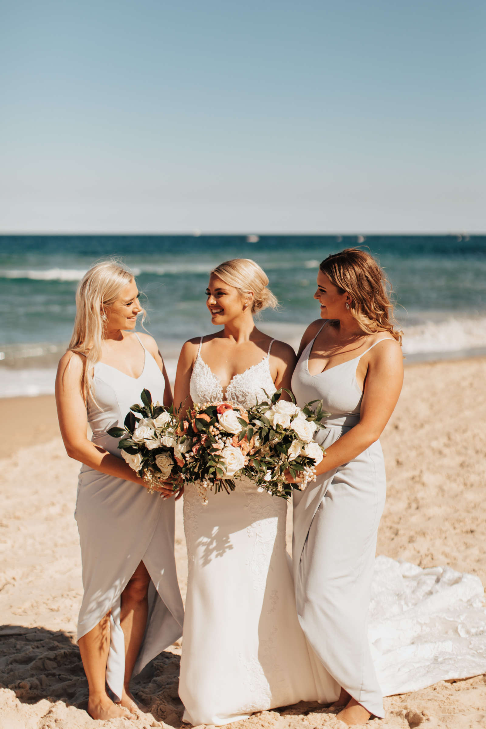 Luxe coastal wedding for Maddi and Dan at Caves Coastal Bar & Bungalows near Newcastle, NSW. Images by Tatiana Rose Photography.