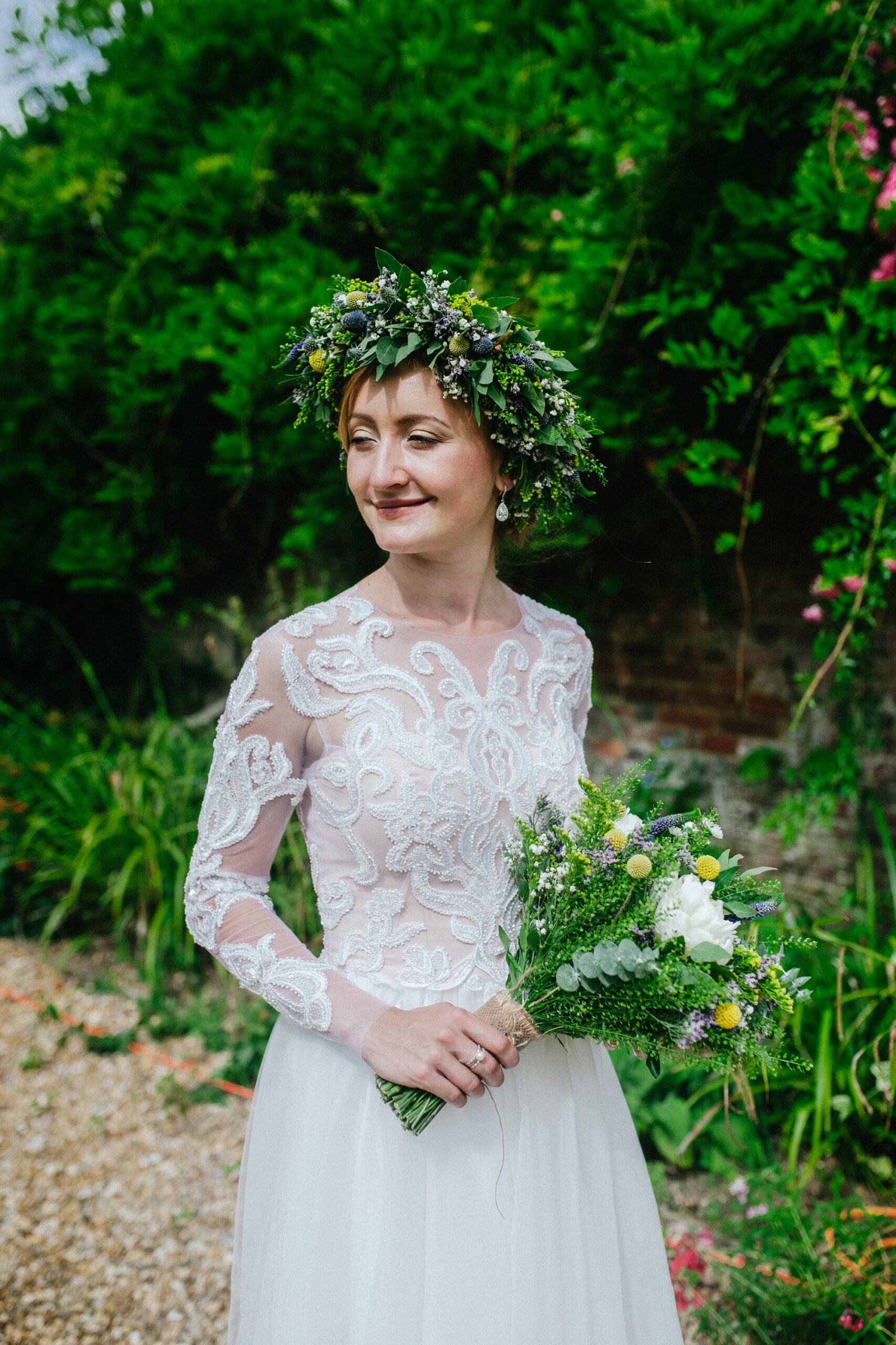 Ksenia and Stuart have two weddings before their garden rustic wedding ...